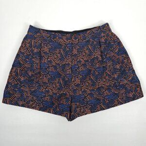 NWT‎ MARKUS LUPFER UK🇬🇧Made Pleated Textured Pockets Shorts Shiny Print MEDIUM